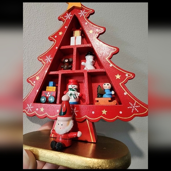 Other - Vintage mini wooden Santa's toy workshop decor Brand New In Box